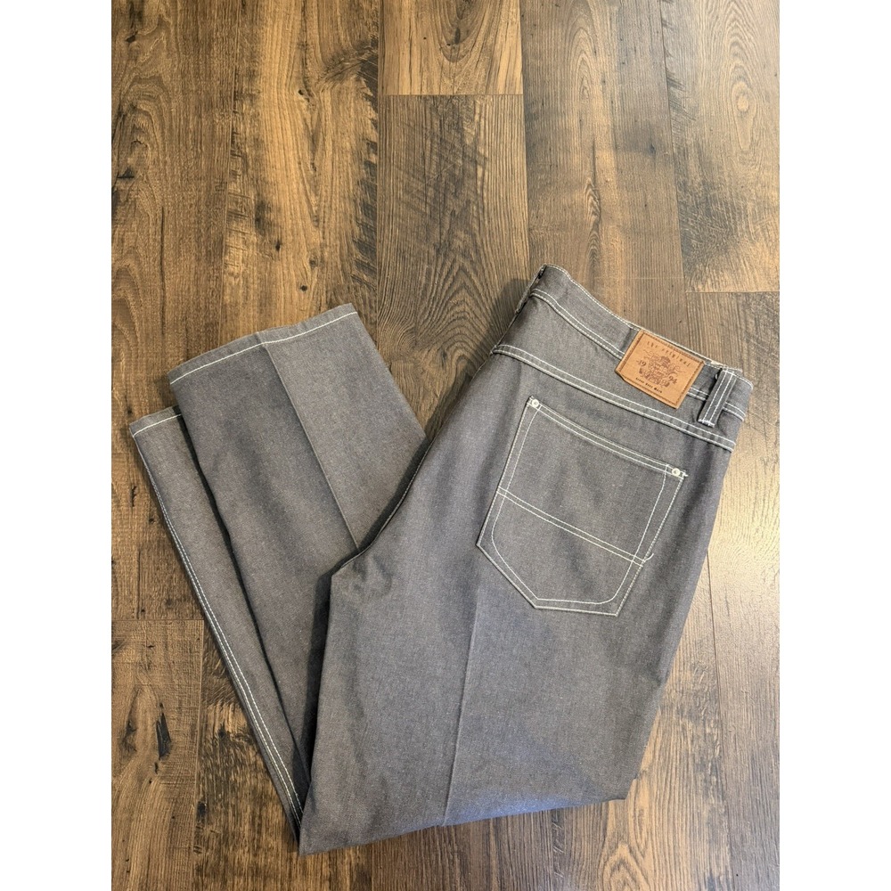 PJ Mark Jeans 40x34 Gray Wash Thick Stitch Y2K Baggy True Religion Style Skater